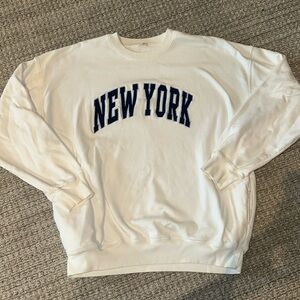 Brandy Melville John Galt New York Sweatshirt with Pockets